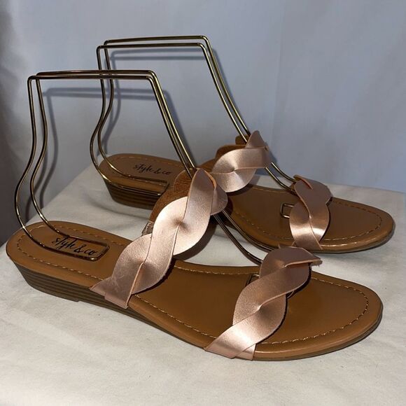 Style & Co. pink slide sandals size 8 - Picture 3 of 7